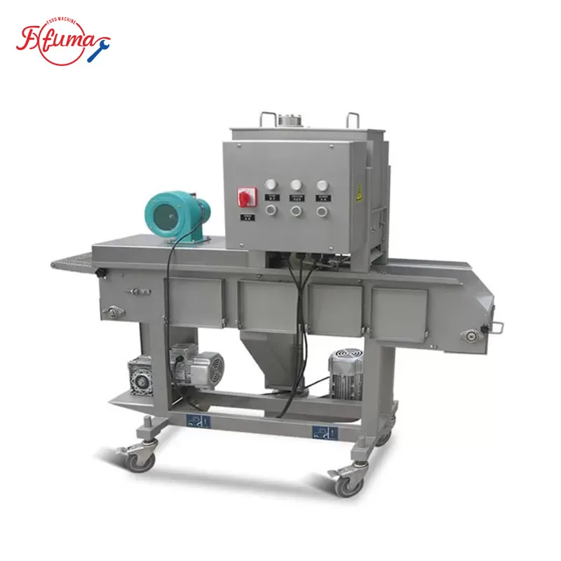 smaller breading machine for fried foods