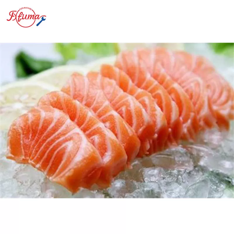 sliced salmon