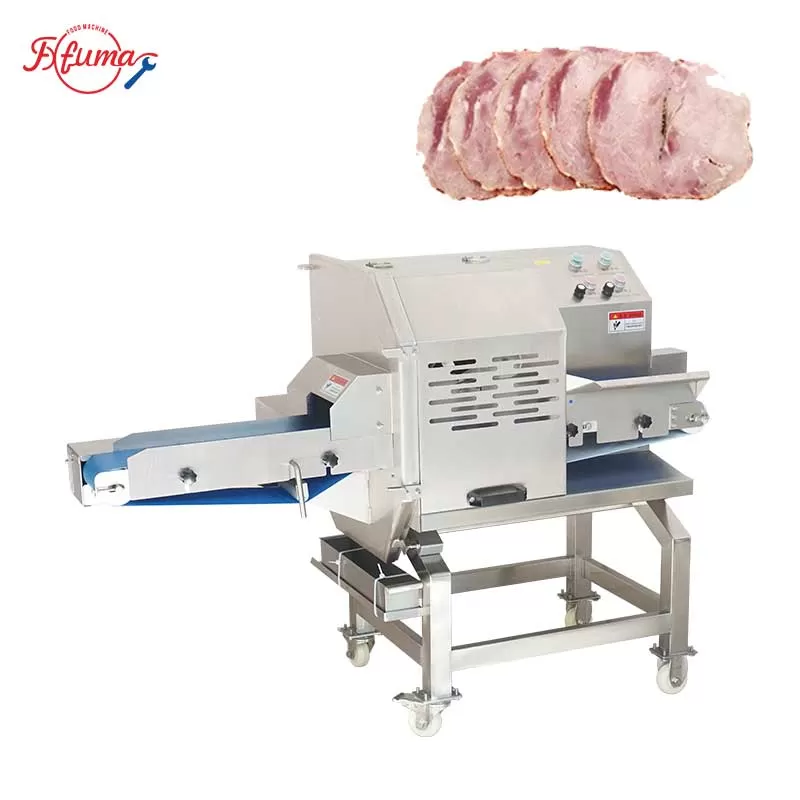 Industrial double variable frequency meat slicer and portioner