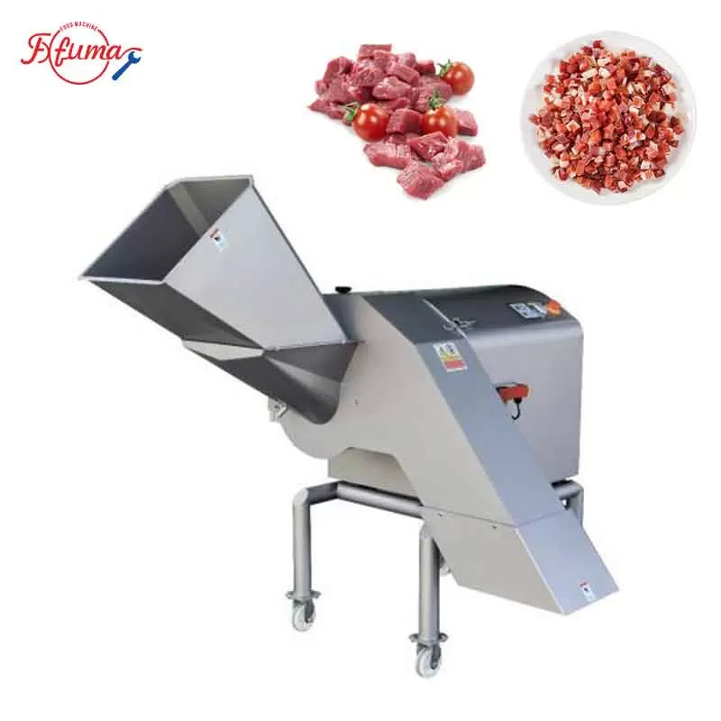 Frozen meat dicer machine cube meat dicing machine