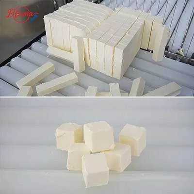 cutting cheese into cubes by Single-stage block cheese cutting machine