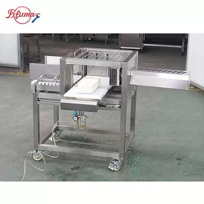 Single-stage block cheese cutting machine