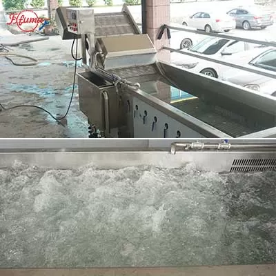 Industrial Bubble Washing Machine for Meat, Fish, Shrimp-fxfm machine