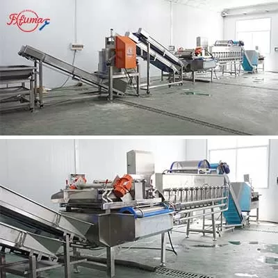 High-speed industrial vegetable cutting machine for salads