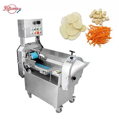 vegetable cutting machine with 3 feeding port
