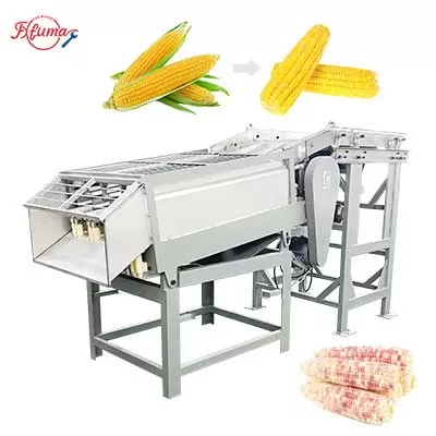 High Output Automatic Fresh Corn Dehusking Machine - 4-11T/H