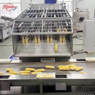Automatic Fresh Corn Dehusking Peeling Machine