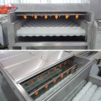 roller brush washer