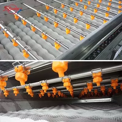roller brush washer
