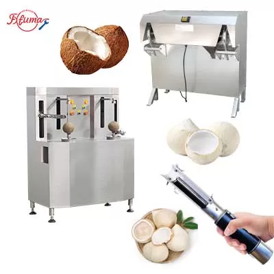 Semi-Auto Cost Effective Coconut Husking Peeling and End Trimming Machines
