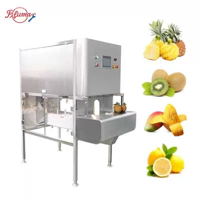 6 in 1 Kiwi Pineapple Lemon Mango Fruit Peeling, Coring, End Trumming, Segments Cutting, Separating, Color Protection Machine