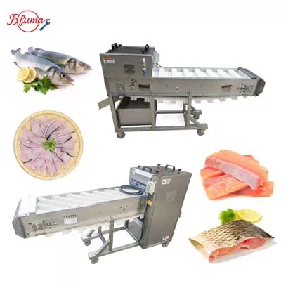 Horizontal Diagonal and Straight Cut Fresh Fish Slicer Machine