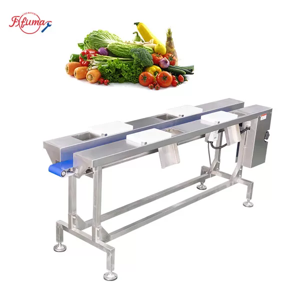 Manual Sorting Table for Food Processing | Custom Size & Lighting Available