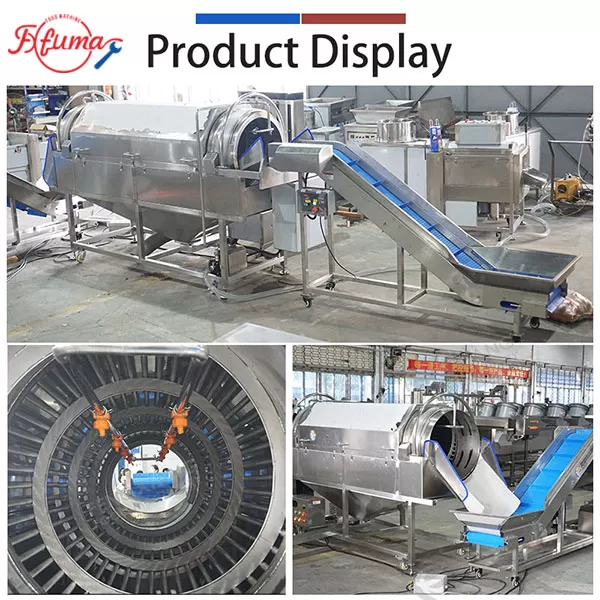 Drum Washer for root vegetables