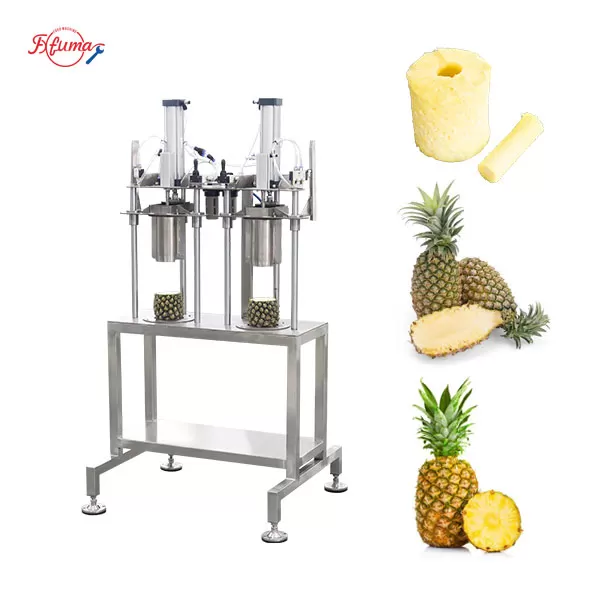 2-in-1 Pneumatic Pineapple Peeling and Coring Machine