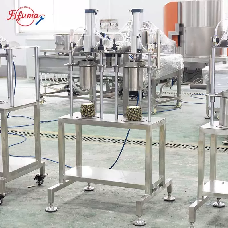 2 in 1 Pineapple Coring and Peeling Machine