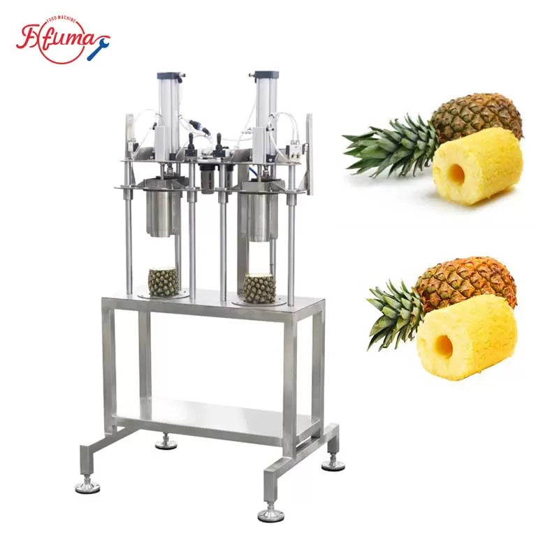 2 in 1 Pineapple Coring and Peeling Machine