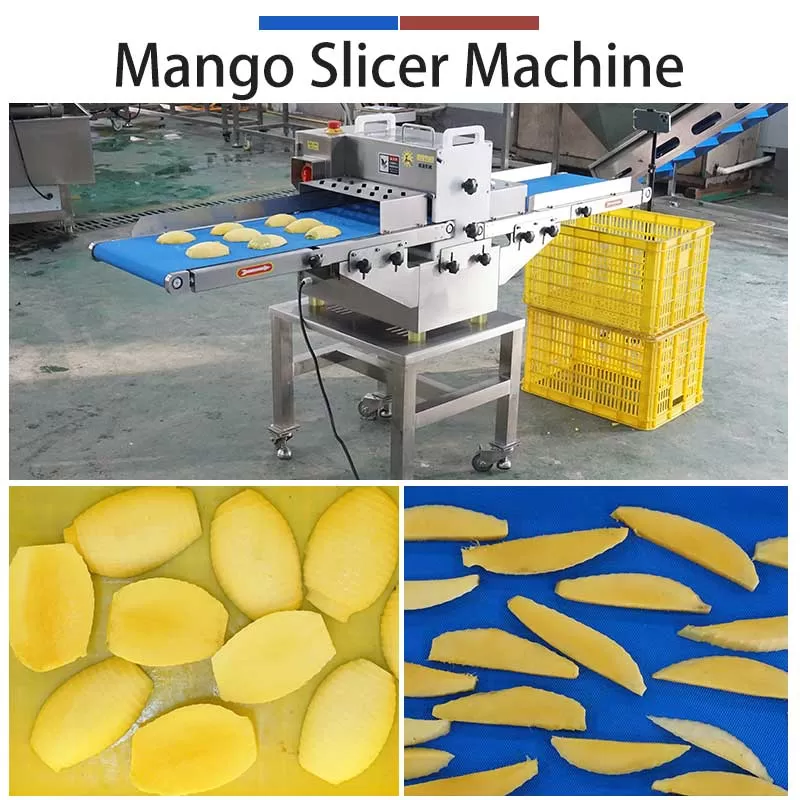 Tommy Atkins Mango Peeling & Pitting Machine and Slicing Machine