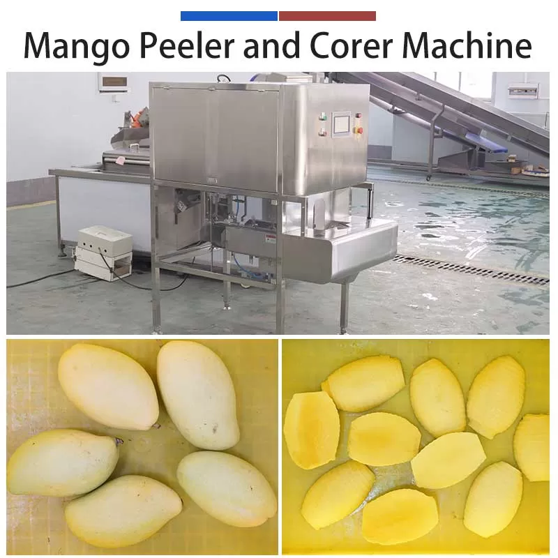Tommy Atkins Mango Peeling & Pitting Machine and Slicing Machine
