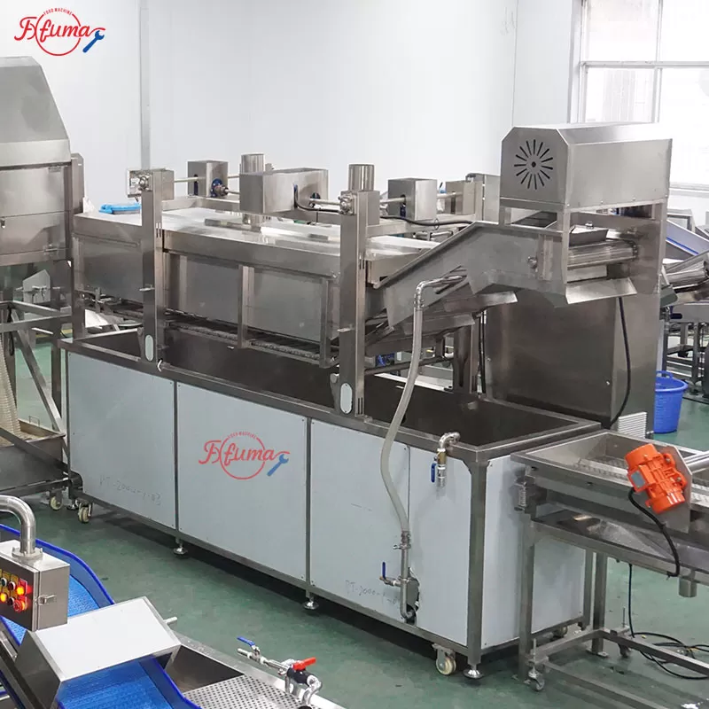 industrial vegetable blancher