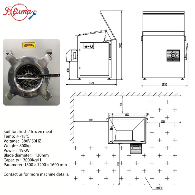 meat grinder machine specifications