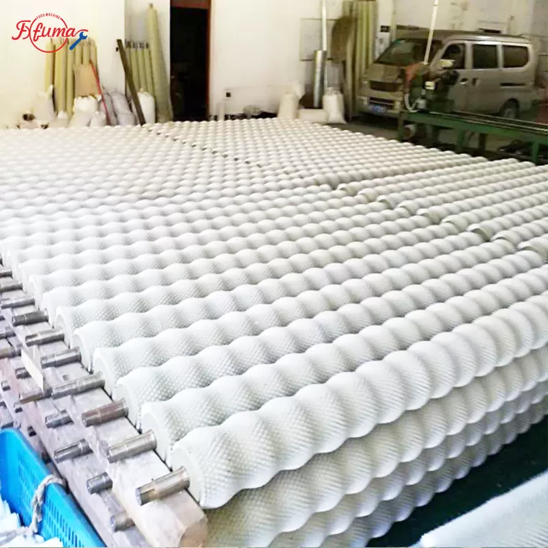 Metal shaft + nylon / PP plastic bristles brush rollers