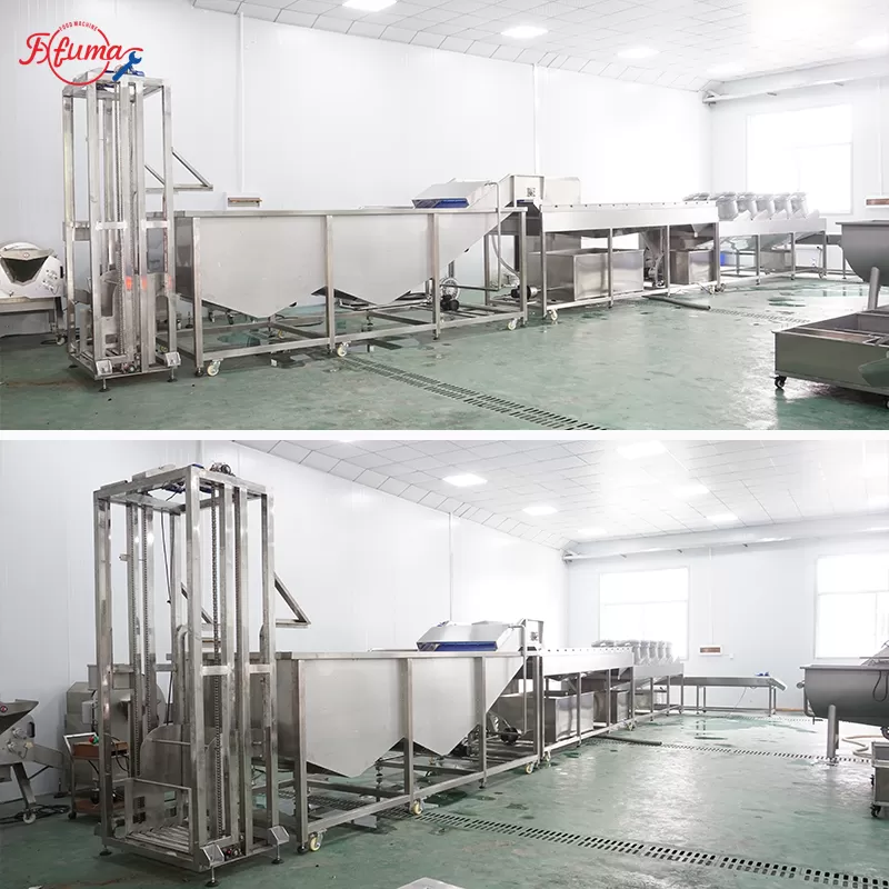 commercial sweet potato production line