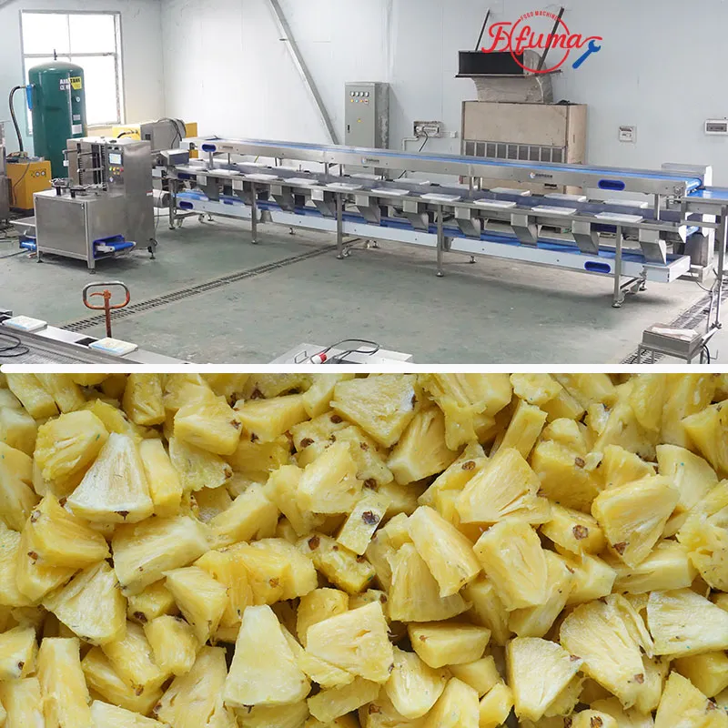 pineapple chunks processing line