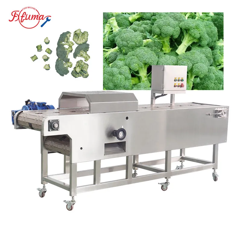Continuous Cauliflower Broccoli Trimming & Cutting Machine