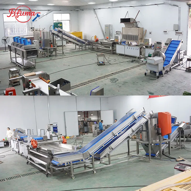 leavy vegetable processing line - fuma machine