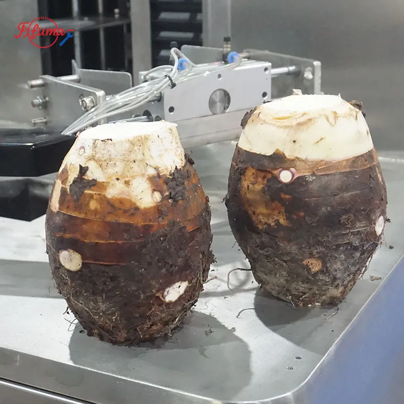 Taro Peeling, Head Tail Cutting, and Separating Machine