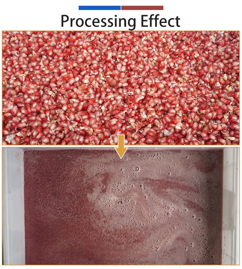 pomegranate seeds and juice - fuma machine