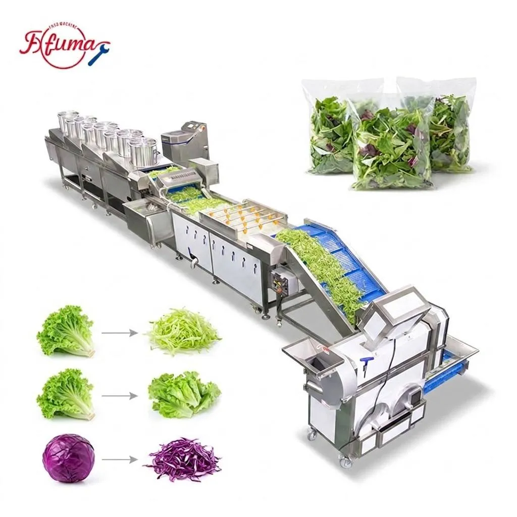 Ready-to-Eat Fresh Vegetable Process Line 800–1500kg/h