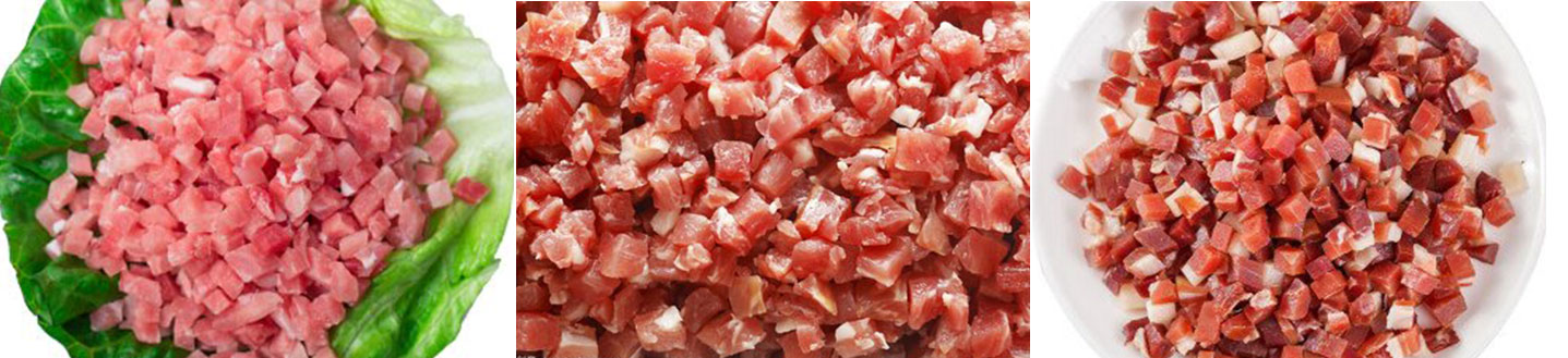 Frozen meat dicing machine cube meat dicing machine