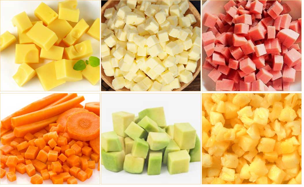 Cheese cubes dicer machine