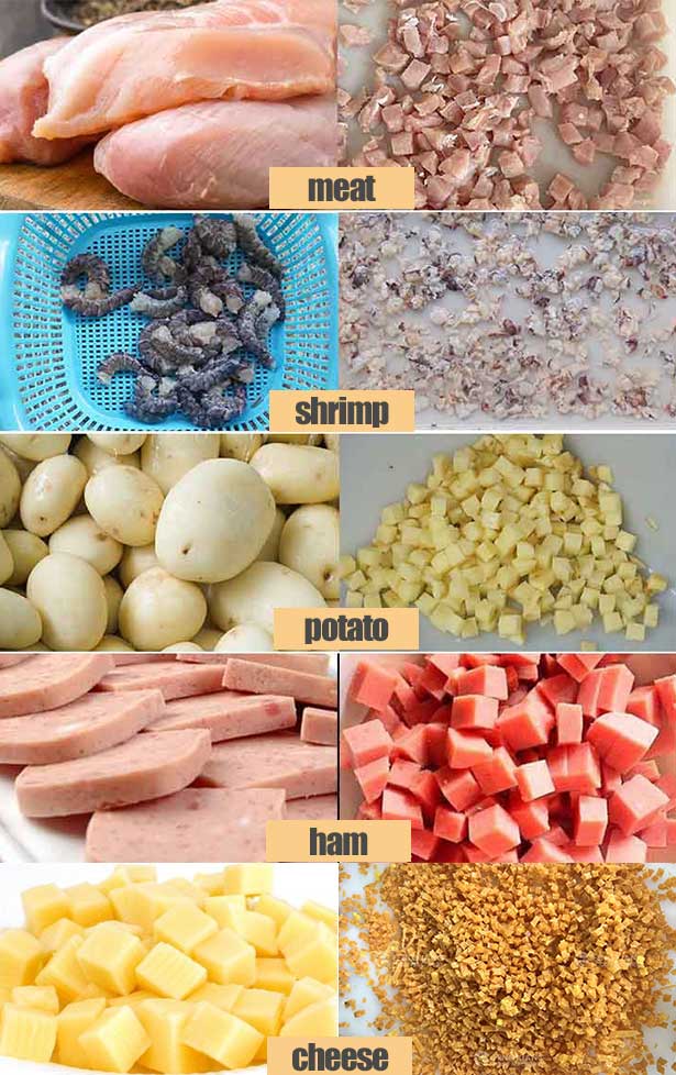 CD-800 Meat dicer Chicken dicing machine