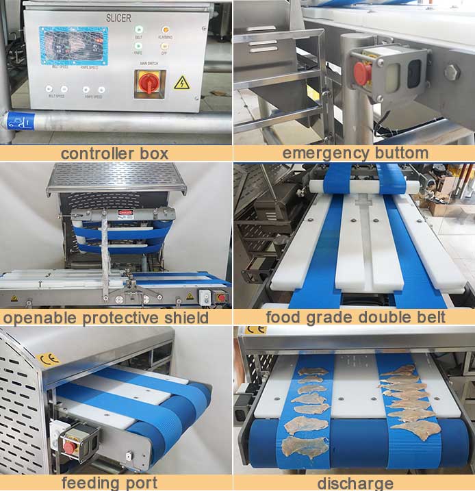 Double channel Chicken breast slicing machine chicken breast fillet machine
