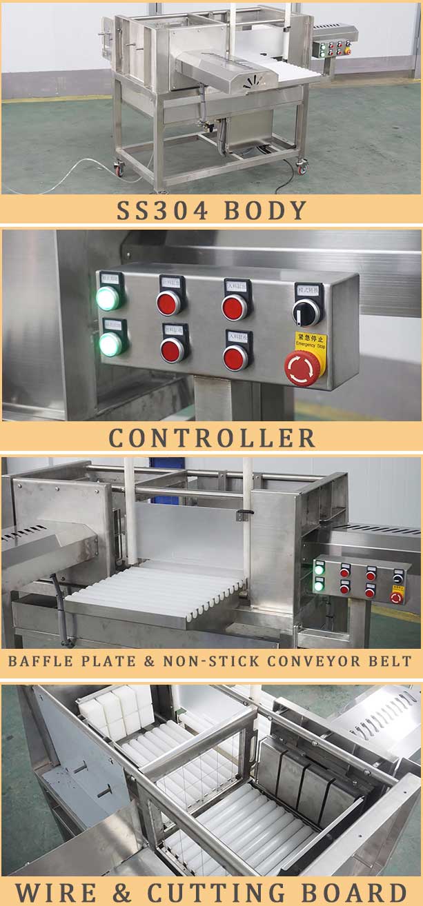 Pneumatic Two-Stage Block Cheese Cutter