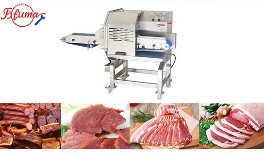 Industrial double variable frequency meat slicer and portioner