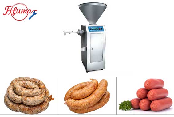 Electric vertical sausage stuffer machine
