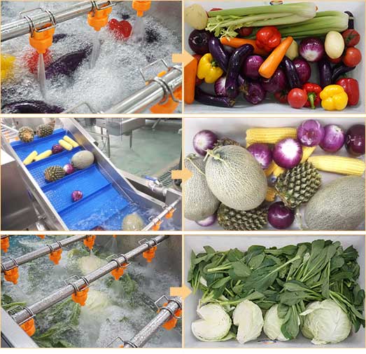 WA-2000 Fruit Vegetable Washing Machine with High Pressure Spray