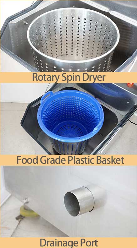 Stainless Steel Electric Spinner Dryer Machine For Cut Vegetable, Salad. Potato Chips