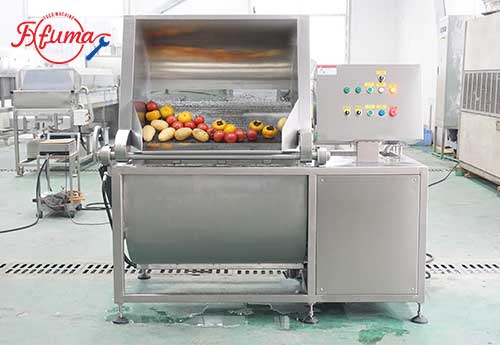 Auto-Discharge Fruit and Vegetable Bubble Washer Machine