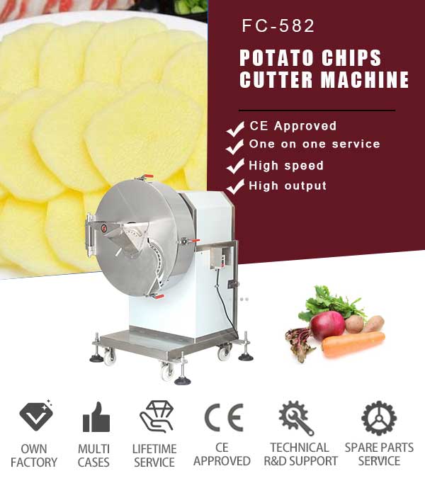 High Output Potato Cutting Machine for Chips - 1500-3000kg/h