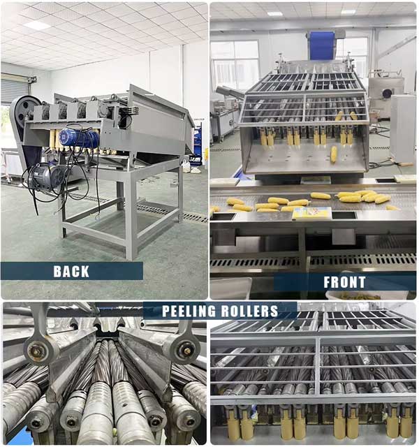 High Output Automatic Fresh Corn Dehusking Machine - 4-11T/H