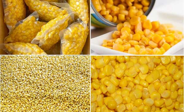 Small Scale Fresh Sweet Corn Kernel Thresher Blancher Dewater Machine