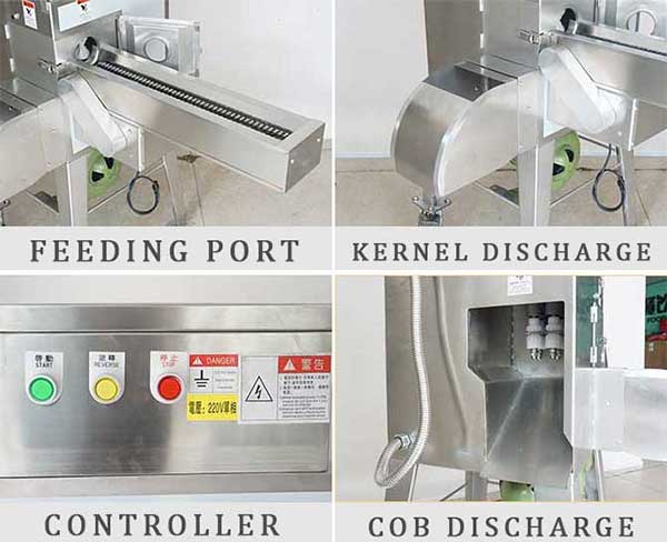 Commercial Fresh Corn Sheller Machine Maize Thresher