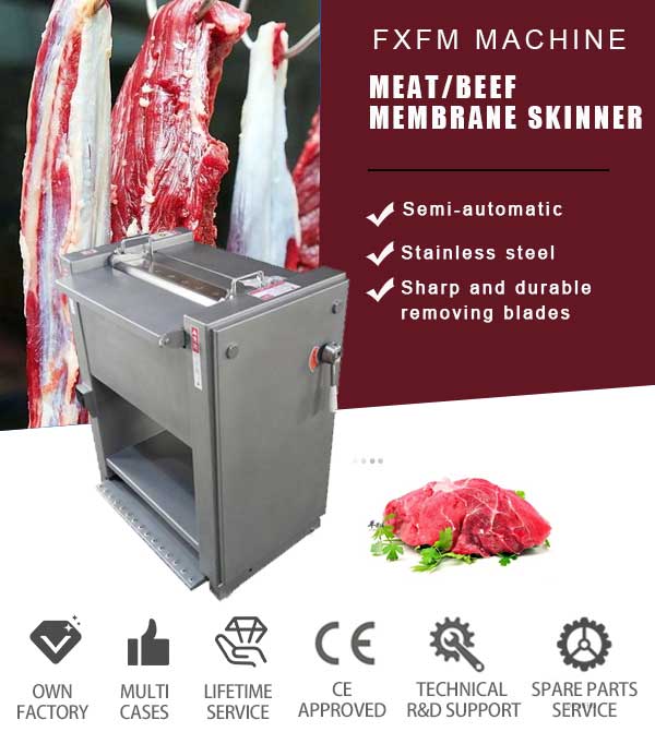 Stainless Steel Tenderloin Sirloin Beef Membrane Skinner Machine