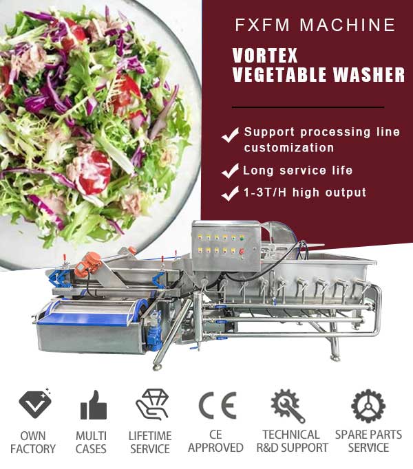 Vortex Lettuce Arugula Salad Vegetable Washer Machine with Debris Removal Drum