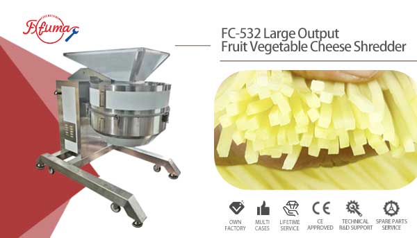 Large Output Commercial Hard Fruit and Vegetable Shredder Machine
